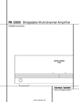 Harman-Kardon PA-2000-Owners-Manual